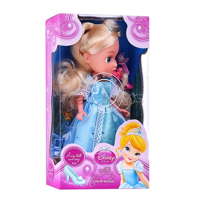 Кукла 25 см озвуч, Золушка, свет (амулет, рук и ноги сгиб, акс.)