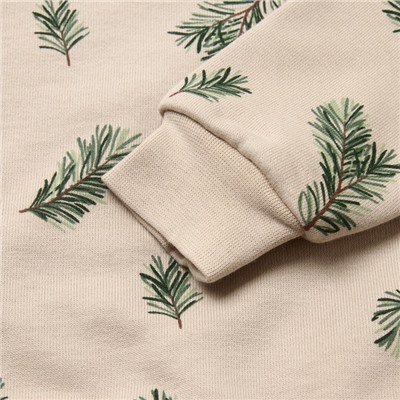 Костюм детский (свитшот и брюки) «Крошка Я. Еловые веточки», рост 62-68 см