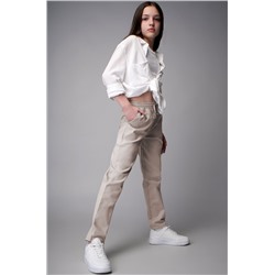 Льняные брюки для девочки Happyfox