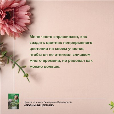 АСТ Екатерина Кузнецова "Любимый цветник. Простые шаги для создания декоративного сада"
