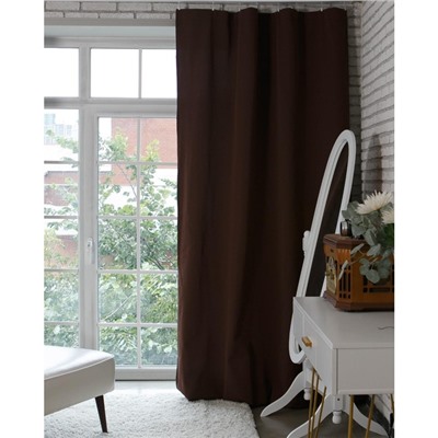 Штора портьерная «Этель», 220×280 см, английский стиль шоколад
