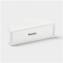Салфетница Magistro Rodos, 13.2×4×7 см, фарфор, белая