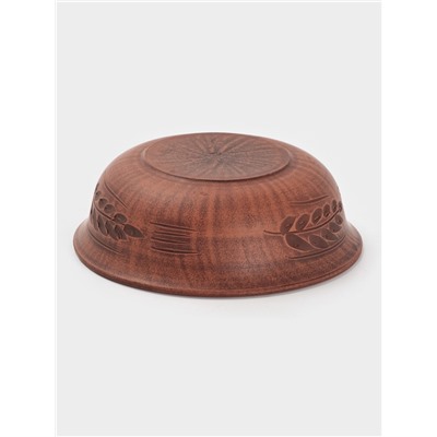 Тарелка глубокая «Колос‎‎», 550 мл, 16×5 см, красная глина