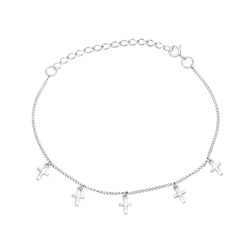 Браслет из серебра без вставки, Ю-40066р