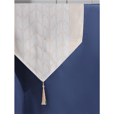 Дорожка на стол «Этель», 35×180 см, 200 г/м², бежевая