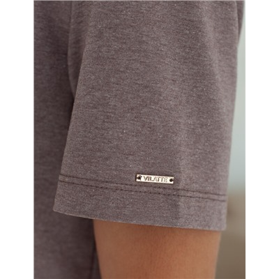 Футболка с принтом свободная эластичная из премиального хлопка