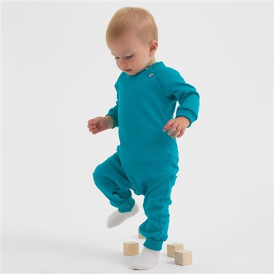 Комбинезон детский MINAKU, рост 56-62 см, изумрудный