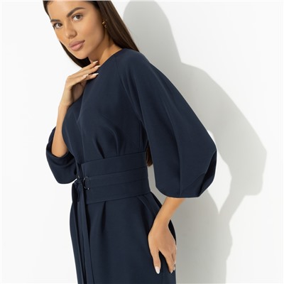 Платье элегантное, Интересный подход (синий)