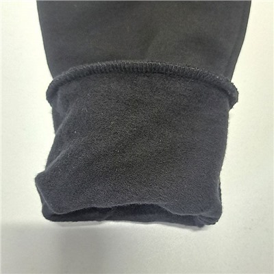 21120 черн Брюки-джоггеры утепленные для девочек (116/122-158/164)