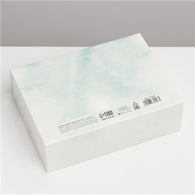 Коробка подарочная новогодняя складная «С Новым годом», 16.5×12×5 см