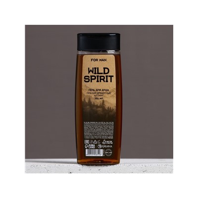 Гель для душа Wild spirit, 250 мл, аромат древесно-пряный, Чистое счастье