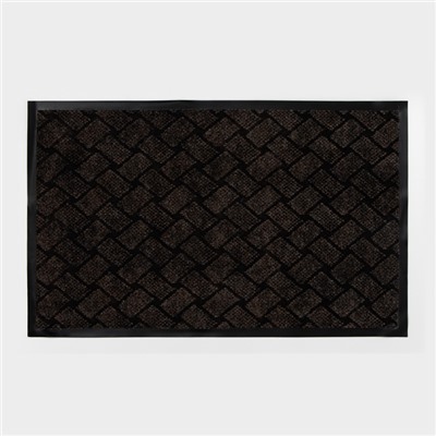 УЦЕНКА Коврик влаговпитывающий 50×80 см «КРАФТ» цвет коричневый МИКС