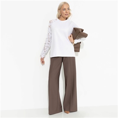 Свитшот с объемным декором, Модная хроника (white)