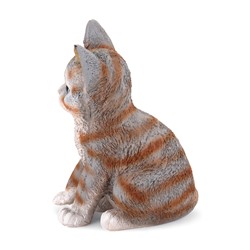 Садовая фигура из полистоуна «Полосатый Котёнок», 20×14×12 см