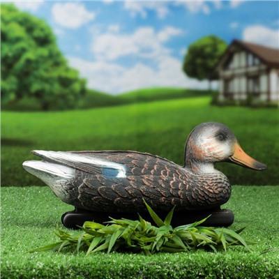 Фигура подсадная «Кряква черная» селезень, 36×15×16 см