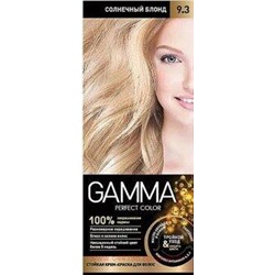 Gamma Perfect Color Стойкая Крем-Краска для волос тон 9.3 Солнечный блонд с окислителем кремом 9% 50 мл