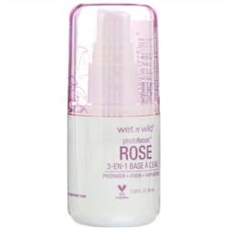 Wet n Wild, Жидкая основа под макияж PhotoFocus 3-в-1, оттенок Rose Addiction, 45 мл