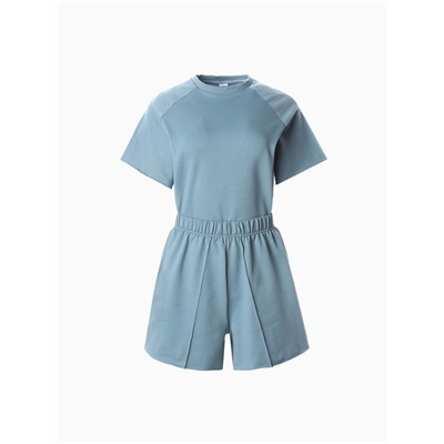 Костюм женский (майка, шорты) MINAKU: Casual Collection, цвет пепельный, размер 42