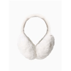 Меховые наушники складные женские MINAKU, белые, размер 54-58