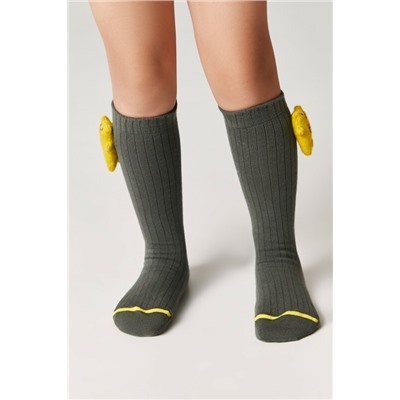 Носки детские CONTE-KIDS Удлиненные носки TIP-TOP из хлопка с декоративной игрушкой
