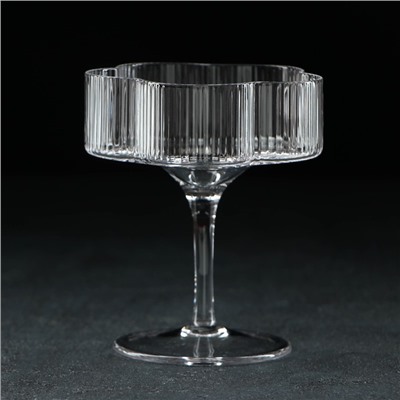 Креманка «Флер», 9.8×12 см, стекло, прозрачная