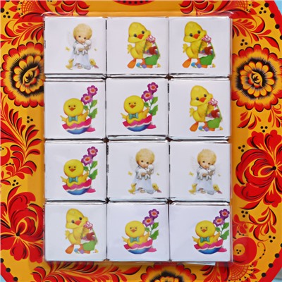 Шоколадный набор из мини- плиток «ХВ», кондитерская глазурь, 60 г