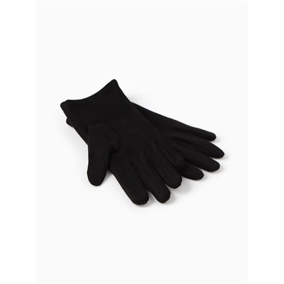 Перчатки женские, безразмерные, без утеплителя, цвет чёрный
