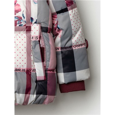 Комплект текстильный с полиуретановым покрытием для девочек: куртка, полукомбинезон