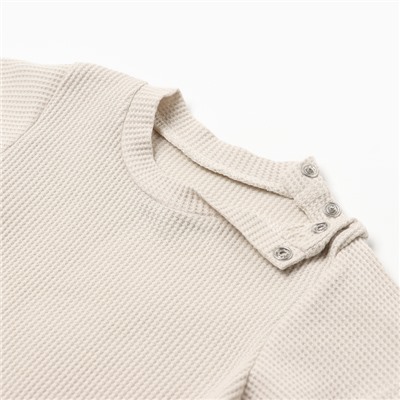 Футболка детская «Крошка Я» BASIC LINE, рост 62-68 см, молочный