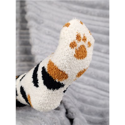 Носки женские флисовые р. 35-40 Лапки новогодний № 3 / MNZ-19/3 /721638