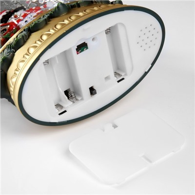 Фигура светодиодная «Новогодние мотивы», 31.2×9.5×20.2 см, музыка, батарейки ААх3 (не в комплекте), USB, свечение тёплое белое