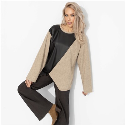 Лонгслив с асимметричным низом, Сердце к сердцу