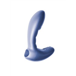 Синий стимулятор простаты с вибрацией Wonder Touch Blue
