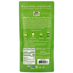 Now Foods, Real Tea, Organic Matcha Green Tea Powder, 3 oz (85 g)
