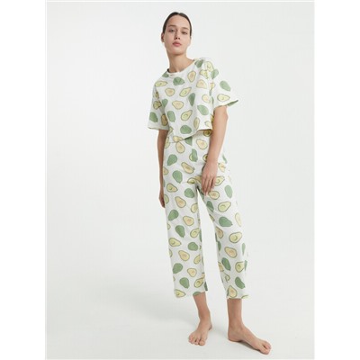 КОМПЛЕКТ ЖЕНСКИЙ (ФУТБОЛКА, БРИДЖИ) 592444