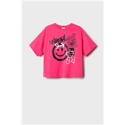 Фуфайка трикотажная для девочек (футболка) PLAYTODAY, 1240619