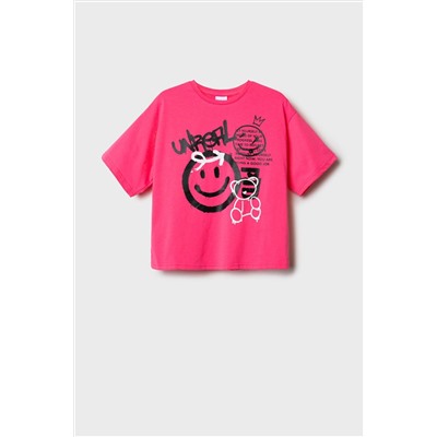 Фуфайка трикотажная для девочек (футболка) PLAYTODAY, 1240619