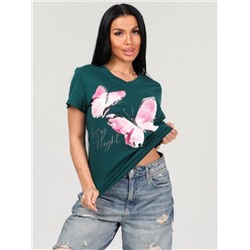 Футболка "Поликсена" (Изумрудный)