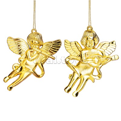 Новогоднее украшение "Ангелочки" (2шт х 8см)
