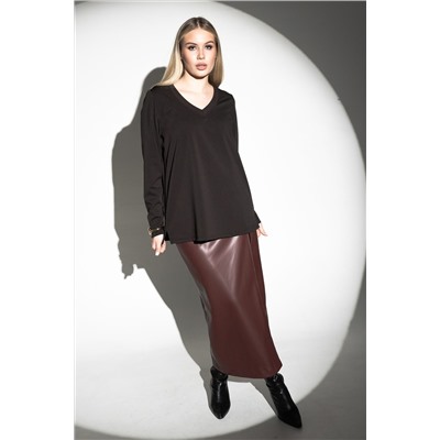 Лонгслив с V- образным вырезом НАТАЛИ, 1211650