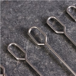 УЦЕНКА Набор шпажек - шампуров для шашлыка, 12 шт., 45 см, металлические