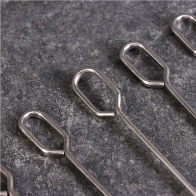 УЦЕНКА Набор шпажек - шампуров для шашлыка, 12 шт., 45 см, металлические