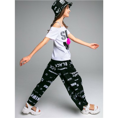 Брюки текстильные для девочек