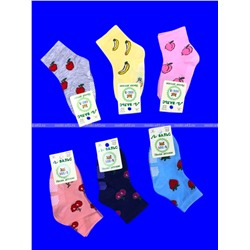 Вальс носки детские "Фрукты" с тормозами арт. С 226