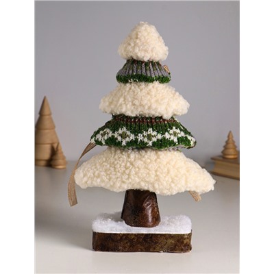 Фигурка «Вязаная ёлочка с бантом», 19×8×30 см