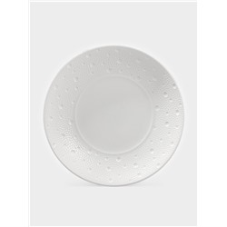 Тарелки Magistro Fray, набор 2 шт., d=23 см, фарфор, белые