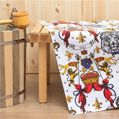 Простыня банная вафельная «Этель. Настоящий мужчина», 150×180 см, хлопок 100%