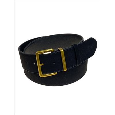 Ремень женский из искусственной замши, цвет черный