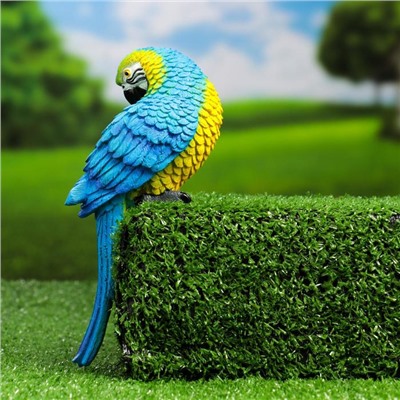 Подвесной декор из полистоуна «Синий ара», 9×6×20 см