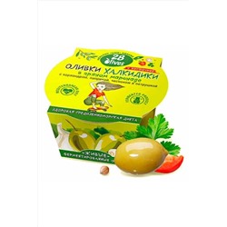 Оливки Халкидики в пряном маринаде, с косточкой 150г ЭКОПРОДУКТЫ, 1137011